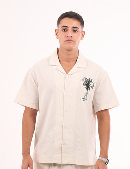 Palm Tree Embroidered Shirt