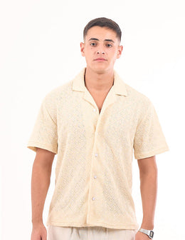 Textured Cream Shirt