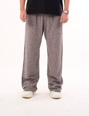Striped linen pants