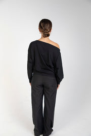 Women’s off‑the‑shoulder cotton tee