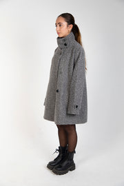 Soft mohair cropped coat