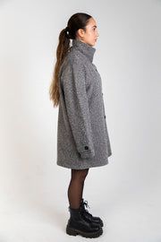 Soft mohair cropped coat